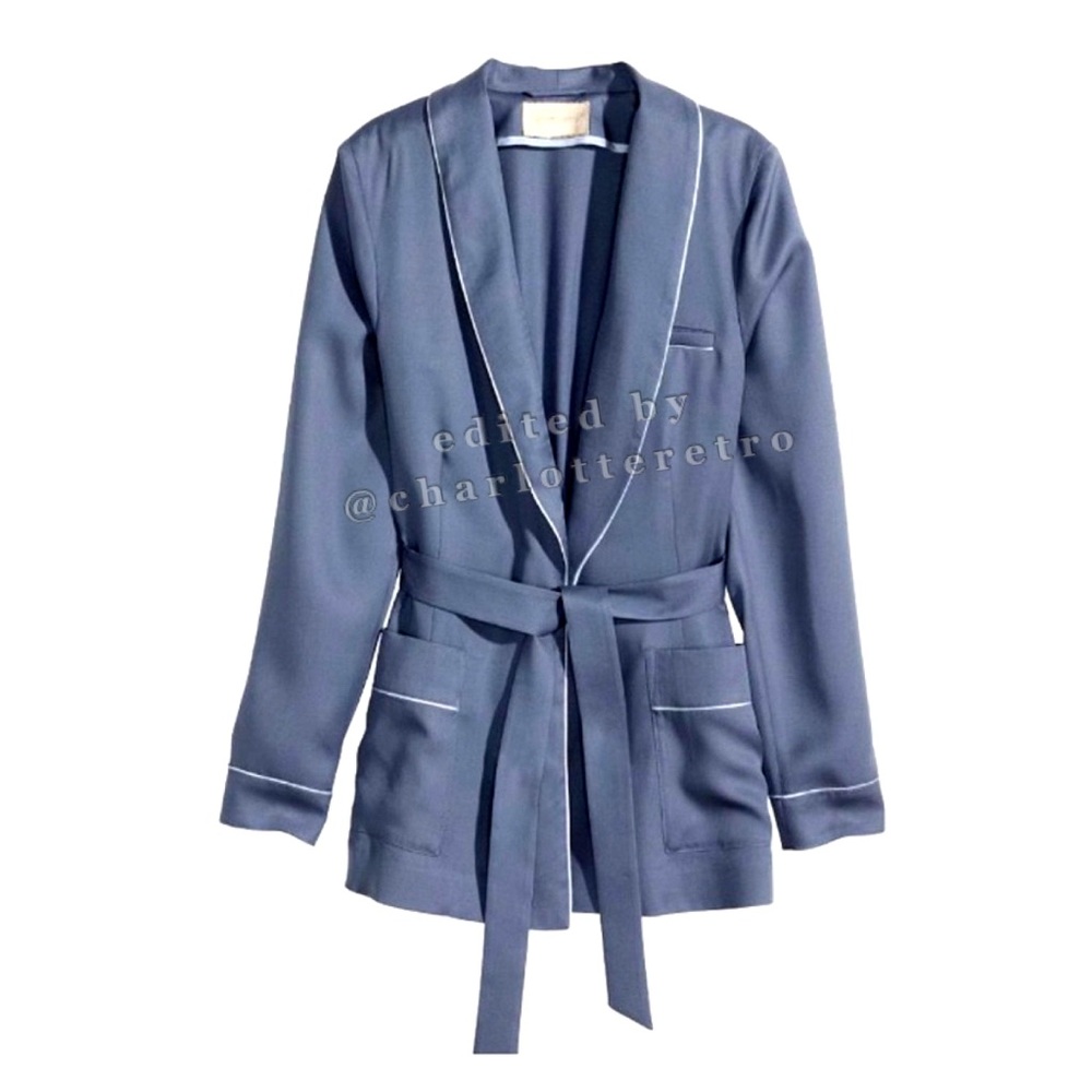 H&M Conscious •  Belted Pajama Jacket